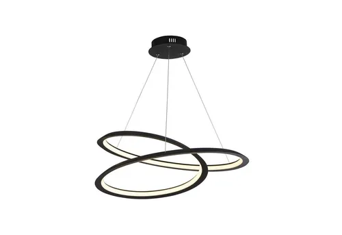 Licht-Erlebnisse LE91522 LED Pendelleuchte Sylvia - Moderne Hängelampe aus Metall in Schwarz, dimmbar und höhenverstellbar – ideal für den Esstisch. Sorgt für helles, warmweißes Licht und setzt stilvolle Akzente in jedem Raum.