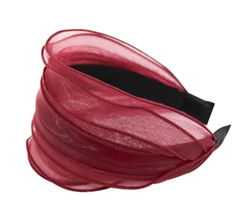 axy Breiter Haarreif in modischem Design Stirnband Vintage Haarschmuck Damen Haarreifen HRM2 (Rot)