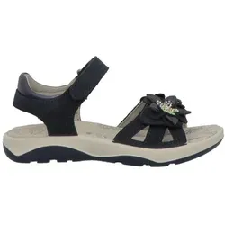 Lurchi Mädchen 74l2003003 Flache Sandale, Navy, 28 EU - Wanderschuhe mit schöner Blumen-Applikation, weichem Fußbett und leichtem PU-Boden für optimalen Komfort und Stil beim Spielen und Entdecken.