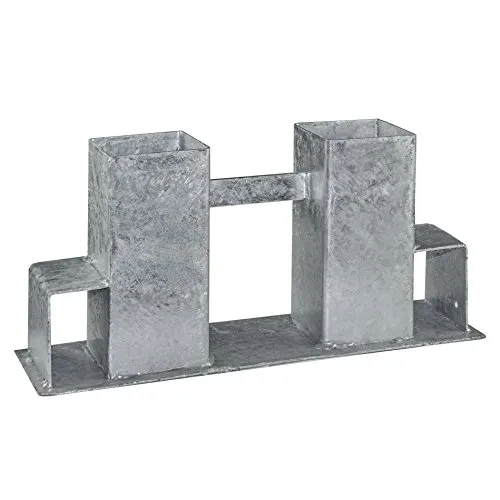 Brennholzstapelhilfe 4x Holzstapelhilfe - Praktische Holzstapelhilfe für Kaminholz, witterungsbeständig dank feuerverzinkter Ausführung. Ideal für eine ordentliche und sichere Brennholzlagerung.