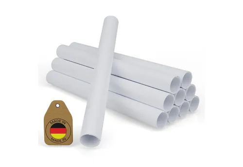 FUX Heizungsverkleidung Rohrverkleidung, Zubehör für Länge: 200mm, weiß, Heizungsrohr Verkleidung, Rohrverkleidung, für Rohrdurchmesser 15-18mm