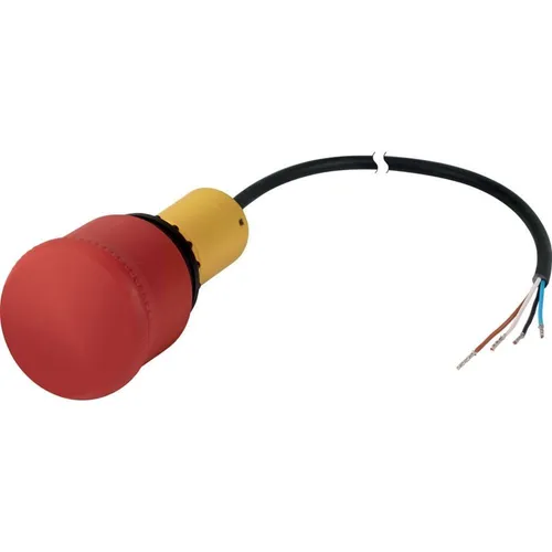 Eaton C22-PV-K11-P62 Not-Halt- / Aus-Taste, Pilzform - Not-Aus-Taster in Pilzform, ideal für sichere Maschinenbedienung. Kompaktes Design mit 38 mm Durchmesser sorgt für einfache Handhabung.