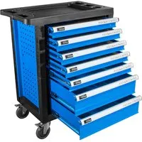 Güde Werkstattwagen Premium GWSP 07 - Werkzeugkoffer mit doppelten Wänden für maximale Stabilität, kugelgelagertem Schubladenauszug und Beschriftungsmöglichkeiten für eine optimale Organisation.