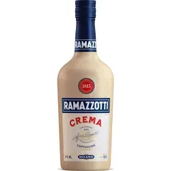 Ramazzotti Crema, italienischer Creme-Likör, cremig-süße Aromen von Cappuccino, Optimal für gemütliche Abende und zum Verfeinern von Desserts – 1 x 0,7 l
