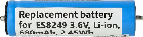 vhbw Akku kompatibel mit Panasonic ES-RT77, ES-RF 31, ES-RF41, ES-RF31, ES-RF 41, ES-RT67, ES-RT47, ESLV9Z, ES-RT37 Rasierer (680 mAh, 3,6 V, Li-Ion)