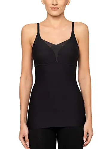 Triumph Shape Smart Bra-Shirt Vest, SCHWARZ - Funktionsunterwäsche mit integriertem Stützrahmen für optimalen Halt und Unterstützung, ideal für einen perfekten Sitz und ein tiefes V-Dekolleté.