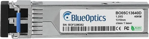 Cisco MGBLH1 kompatibler BlueOptics SFP BO05C13640D - Transceiver für Singlemode Glasfaser, bietet 40 km Reichweite und unterstützt Gigabit Ethernet. Mit Digital Monitoring für maximale Leistung und 5 Jahre Garantie.