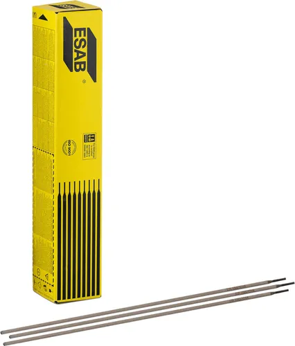 ESAB-Elektrode EB 150 2,5 mm - 4,5 kg für hochfeste Stähle - Sonstige Schweißmaterialien, basische Stabelektrode für zuverlässiges Schweißen von hochfesten Stahlkonstruktionen, ideal für Schiffe und Baumaschinen.