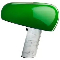 Flos Snoopy Tischleuchte grün - Designer Tischleuchte im Snoopy-Stil, mit edlem Carrara-Marmor-Sockel und Touch-Sensor für einfache Bedienung – perfektes Highlight für jedes Zuhause!