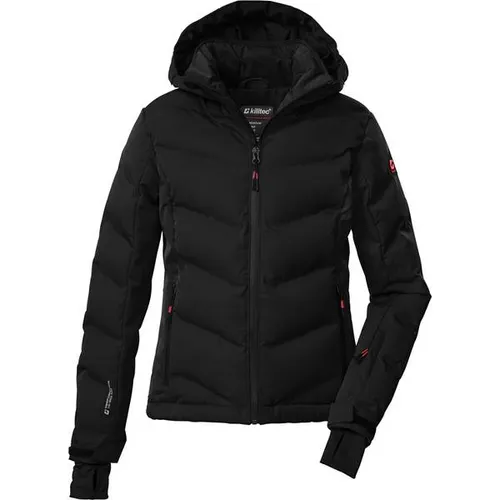 killtec Girl's KSW 199 Ski Qltd Jacket - Skijacke für Kinder - Wasserdichte Skijacke in Schwarz, Gr. 176, mit Schneefang und Kapuze – ideal für Ski und Snowboard. Perfekt für aktive Tage im Schnee!