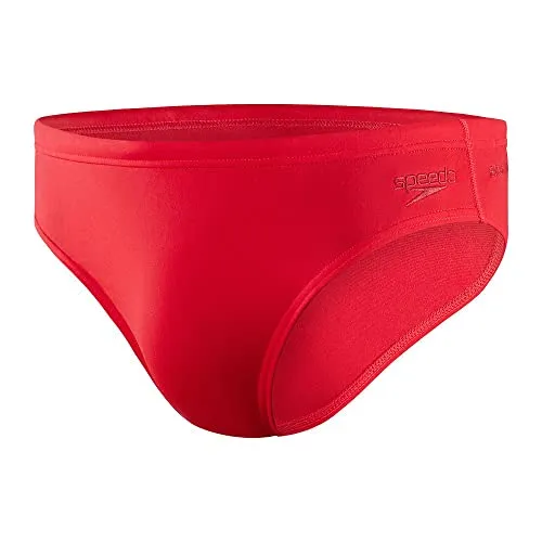 Speedo Badehose END+ 7CM BRF AM RED FED RED - Badehosen, chlorbeständig und schnelltrocknend. Die Eco Endurance+ Badehose bietet eine perfekte Passform mit Kordelzug und besteht zu 50% aus recyceltem Material.