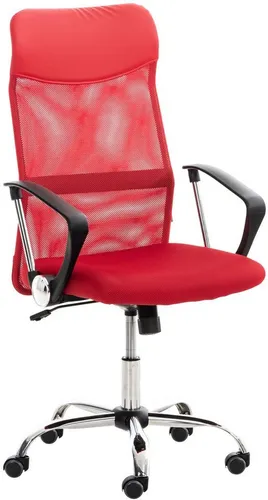 CLP Bürostuhl Washington V2 rot - Ergonomisch & Atmungsaktiv - Bürostuhl Washington V2 mit atmungsaktivem Netzbezug, stufenlos verstellbarer Sitzhöhe und stabilen Leichtlaufrollen. Ideal für komfortables und ergonomisches Sitzen im Büro.