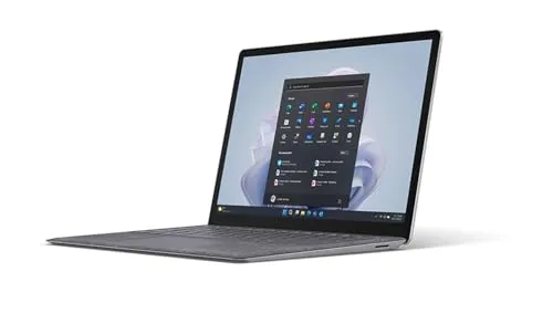 Microsoft Surface Laptop 5 - 256GB (13"/i5/8GB) Platinum W10P - Laptops - Hochleistungs-Notebook mit Intel Core i5, 8 GB RAM und 256 GB SSD, bis zu 18 Stunden Akkulaufzeit für produktives Arbeiten unterwegs.
