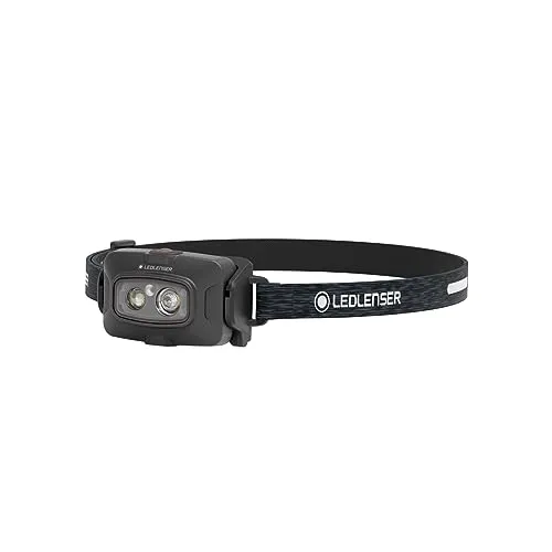 Ledlenser HF4R Signature Stirnlampe - Wasserdichte LED Kopflampe mit 600 Lumen, wiederaufladbar und vielseitig einsetzbar dank separatem Spot- und Flutlicht für optimale Ausleuchtung.