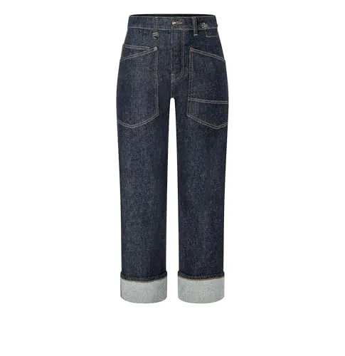 MAC BAGGY Trousers MAC Ladie - 34/OL - Jeans für Damen aus robustem 11,8oz Denim, kombiniert deutsche Größen mit Inch-Längen für perfekte Passform und hohen Tragekomfort.