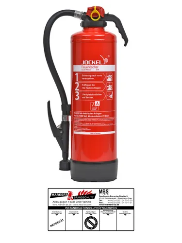 Liter Wasser Aufladelöscher Feuerlöscher 34A = 10LE Wasserlöscher 6