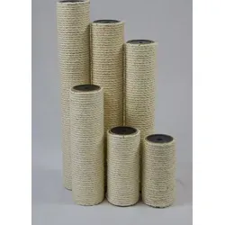 animal-design Sisal Ersatzholme rund Ersatzstamm für Kratzbäume und Katzenbäume Ersatzteil Kratzstamm Säule, Länge:40 cm, Durchmesser:8 cm
