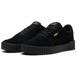 PUMA Damen Carina 3.0 Sd Sneaker - Black Gold, 40 EU - Damen-Sneaker, nachhaltig produziert für optimalen Tragekomfort und perfekte Passform - ideal für jeden Anlass und jede Jahreszeit.