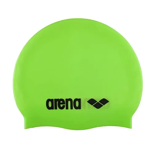 ARENA Classic Unisex Silikon-Badekappe, Schwimmkappe für Frauen und Männer, Badekappe mit Verstärktem Rand, Weiche und Strapazierfähige Schwimmkappe