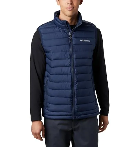 Columbia Powder Lite II Herrenweste - Outdoor Weste für Herren mit Omni-Heat-Technologie zur Wärmereflexion, ideal für kalte Wintertage. Verstellbarer Kordelzug sorgt für optimale Passform.