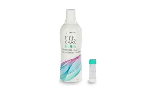 Menicare Pure 250 ml - Kontaktlinsenpflege für harte Linsen - Mehrzwecklösung