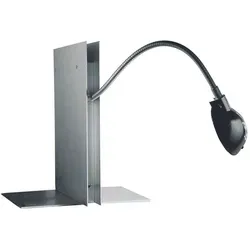 Ingo Maurer Oskar LED Tischleuchte, silber - Elegante Tischleuchte in silber, mit energieeffizienter LED-Technologie für stimmungsvolles Licht und modernes Design.