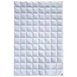 billerbeck Sommerbettdecke Gold-Edition - Bettdecken, 90% Daunen für optimalen Komfort und hervorragenden Feuchtigkeitstransport, hygienisch waschbar bis 60°C, ideal für Allergiker, Maße: 155 cm x 220 cm.