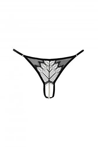 Bracli Perlenstring G String Kyoto einreihig schwarz S M L XL Größe S