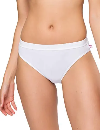 BeeDees Damen Taillenslip Microfun Tai (5-er Pack) weiß | 36