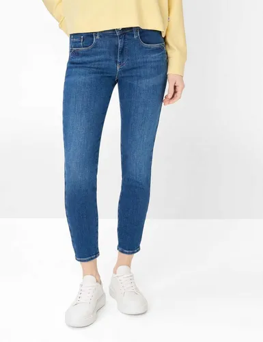 Brax Damen Five-Pocket-Hose Style ANA S USED REGULAR BLUE - Stylische Five-Pocket-Jeans im Skinny Fit, ideal für einen modernen Look in Größe 40L und in zeitlosem denim blau.