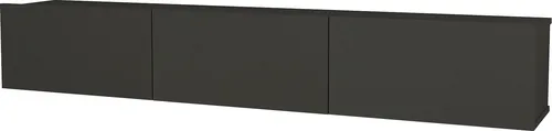 moebel17 Damla TV Lowboard hängend, Eiche Saphir - TV-Halterung mit stilvollem Design und viel Stauraum, ideal für moderne Wohnzimmer. Die grifflosen Türen und die Aufhängfunktion machen es zum perfekten Designerstück!