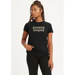 Levi's Damen The Perfect Tee T-Shirt Batwing Leopard Caviar M - T-Shirts für Damen, klassisches Design mit weichem Stoff für hohen Tragekomfort und vielseitige Kombinationsmöglichkeiten.