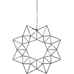 Star Trading Leuchtender Metallstern 'Edge' - Hängeleuchte in 3D Sternform mit 30 LEDs, perfekt für stimmungsvolle Beleuchtung in der Weihnachtszeit oder für besondere Anlässe.