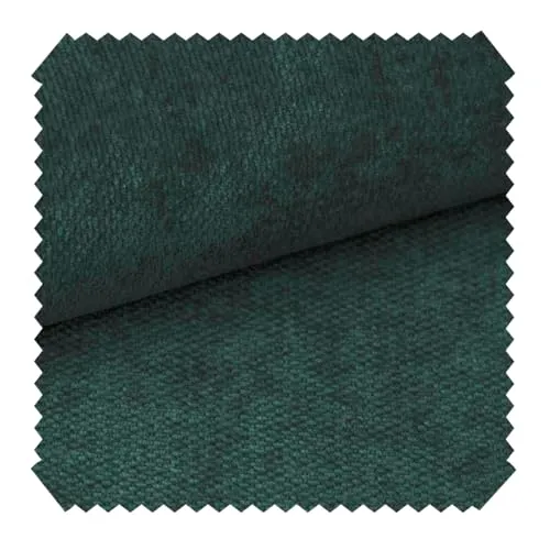 novely® RINGO - Kuscheliger Chenille-Polsterstoff - Schwer Entzündbarer Möbelstoff mit Filzrückseite - Pflegeleichte Meterware 1lfm | Farbe: 06 Petrol