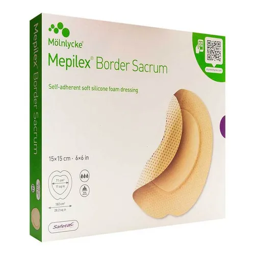Mepilex Border Sacrum Schaumverband 15x15 cm Inhalt: 5 St