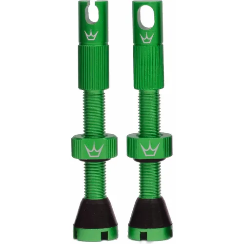 Peaty's x Chris King (MK2) Tubeless Valves - Hochwertige Tubeless-Ventile aus 7075-Aluminium für MTB, Road und Cyclocross. Lebenslange Garantie, einfach zu montieren und mit integrierter Kappe für Wartung – ideal für Fahrer, die Wert auf Qualität legen.