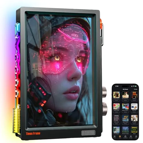 Divoom Times Frame 10.1" WLAN Digitaler Bilderrahmen – Stylischer Fotorahmen mit 64GB Speicher - Erleben Sie mit dem Divoom Times Frame einen modernen digitalen Bilderrahmen mit 10.1" IPS-Display. Speichern Sie bis zu 700.000 Bilder und genießen Sie personalisierte Zifferblätter sowie Wetterupdates – ideal für Ihr Zuhause.