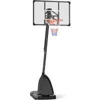 SPORTNOW Basketballkorb Outdoor mit Rollen - Verstellbare Höhe 236-293 cm - Spielzeug: Mobiler Basketballständer mit praktischen Rollen und einstellbarer Höhe. Ideal für alle Altersgruppen, stabil durch Sand- oder Wasserbefüllung.