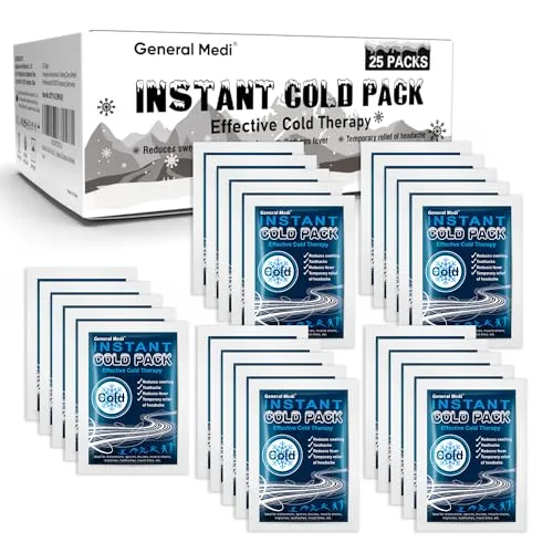 General Medi 25 Freeze Ice Pack Pro für effektive Schmerzlinderung - Kalt-Warm-Kompressen mit 25 Einstellungen für individuelle Schmerzlinderung. Ideal zur Kühlung und Schmerzlinderung bei Verletzungen oder Verspannungen.