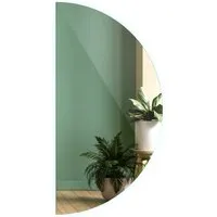 Tulup LED Halbrund Spiegel 25x50 cm – Dekorativer Kosmetikspiegel mit Kaltweiß Beleuchtung - Der Tulup LED Halbrund Spiegel in 25x50 cm bringt modernes Design in Ihr Zuhause. Ideal für Badezimmer oder Flur, bietet er eine klare Spiegelung ohne Verzerrungen und eine anpassbare LED-Beleuchtung.
