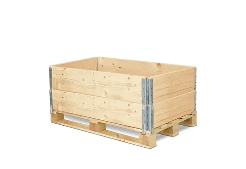 Garronda Holzaufsatzrahmen für Palette - Robuste Aufbewahrungskisten - Aufbewahrungsbehälter ohne Deckel, ideal für Garten und Garage. Wetterbeständig und formstabil, perfekt zum Schutz von Brennholz und Gemüse.