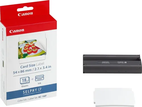 Canon Fotopapier-Set KC-18IF - 5,4 x 8,6 cm glänzend, ideal für hochwertige Druckergebnisse mit Canon SELPHY Modellen