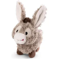 NICI 49032 Kuscheltier Esel Donkeylee - 18cm grau stehend, nachhaltiges Plüschtier aus recycelten Materialien für unbeschwerte Kuschelstunden