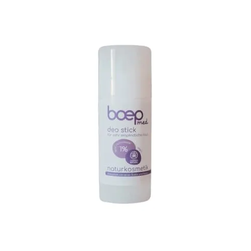 boep med Deo | Natürlicher Deo Stick | Natürliches, parfümfreies Deodorant ohne Aluminium für empfindliche Haut | Auch bei Neurodermitis oder Duftstoffallergie | (40ml)