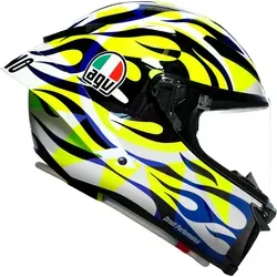 AGV Pista GP RR Soleluna 2023, Integralhelm - Weiß/Neon-Gelb/Blau/Schwarz - XL