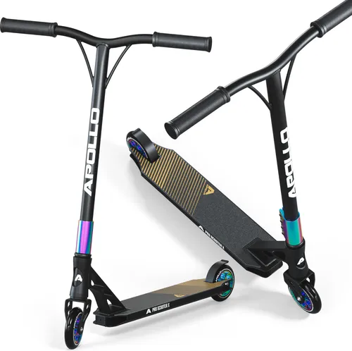 Apollo Stunt Scooter Genesis Pro X - Full Rainbow - Roller / Kickboards, ideal für Freestyle Tricks im Skatepark und urbanes Cruisen mit robusten PU-Wheels und Aluminium-Kern für optimale Performance.