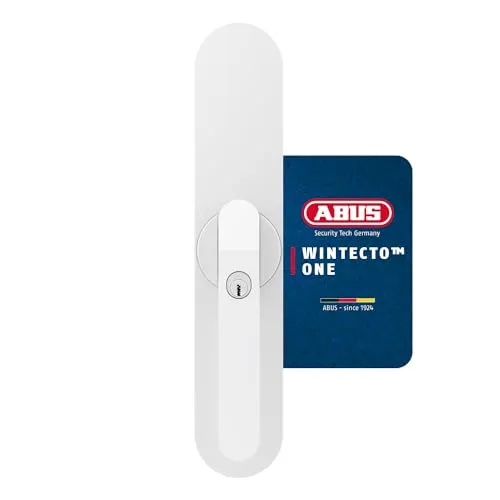 ABUS WINTECTO One – Smarter Fenstergriff mit Alarmfunktion - Fenstersicherungen mit elektronischem Öffnen und einfacher Montage ohne Bohren. Ideal für Balkon- und Terrassentüren, bietet Sicherheit durch Alarmfunktion und Smart-App-Steuerung.