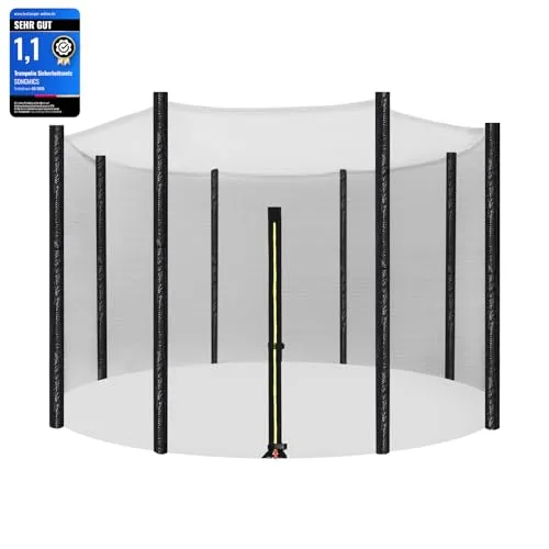 SONGMICS Ersatznetz für rundes Trampolin, Ø 305 cm - Freizeit Trampoline & Trampolinzubehör – Hochwertiges Sicherheitsnetz aus strapazierfähigem PE-Mesh für optimale Sicherheit und langlebige Nutzung.