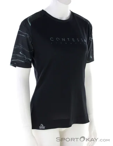 Scott Trail Contessa Signature Damen Bikeshirt - Schwarz - S - Robustes, feminines Bikeshirt mit innovativer Delta Technologie für optimale Kühlung. Ideal für leistungsorientierte Fahrten, atmungsaktiv und mit integriertem Brillenreinigungstuch.