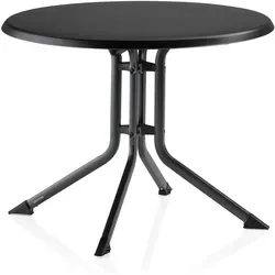 KETTLER BOULEVARD Klapptisch Ø100 cm – anthrazit, klappbar, witterungsbeständig - Der KETTLER BOULEVARD Klapptisch vereint modernes Design mit Funktionalität. Ideal für Garten und Terrasse, klappbar für platzsparende Nutzung. Robustes Aluminium sorgt für Langlebigkeit und einfache Pflege.
